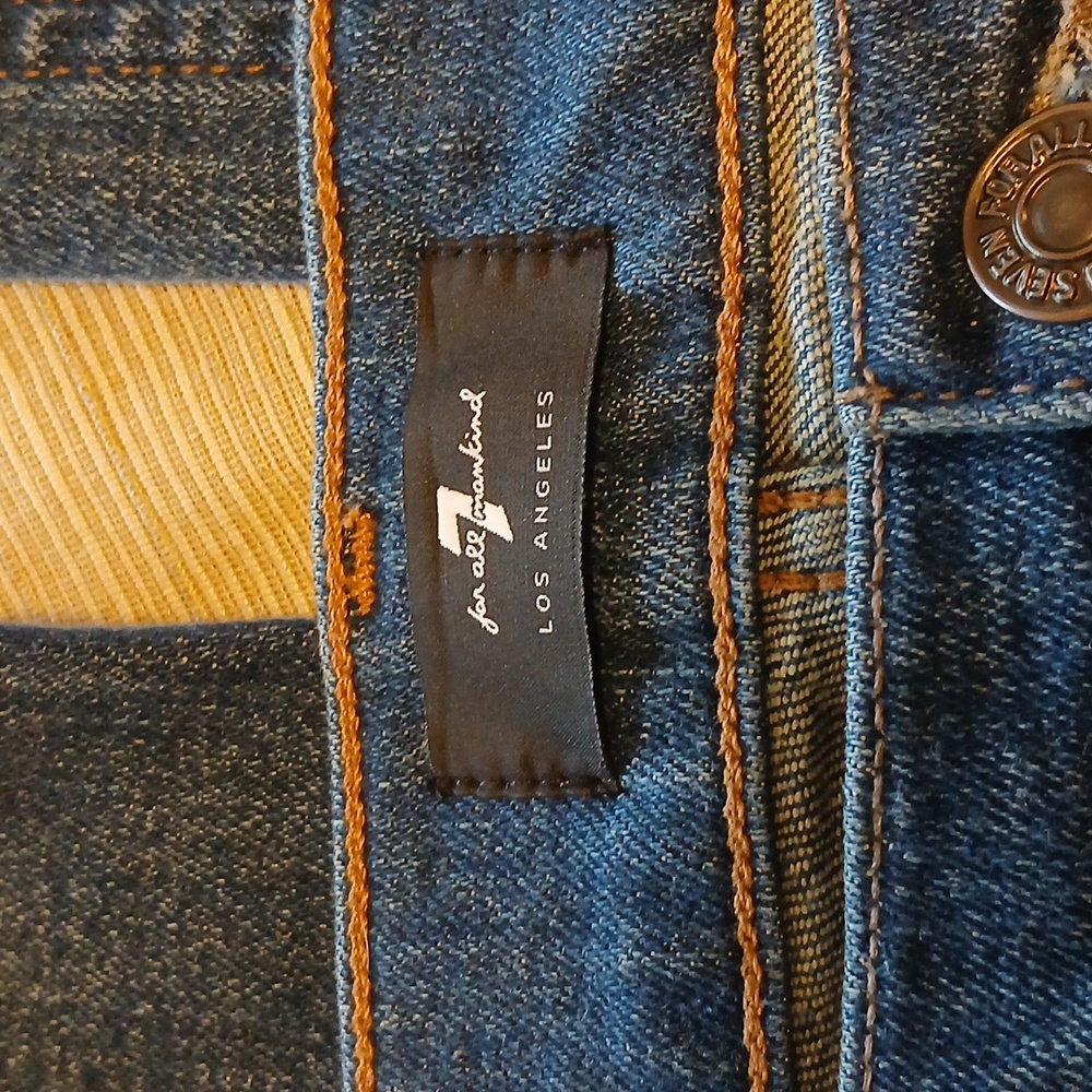 7 for ALL MANKIND size 36 Adrien men's Blue Denim Jeans - Picture 2 of 8